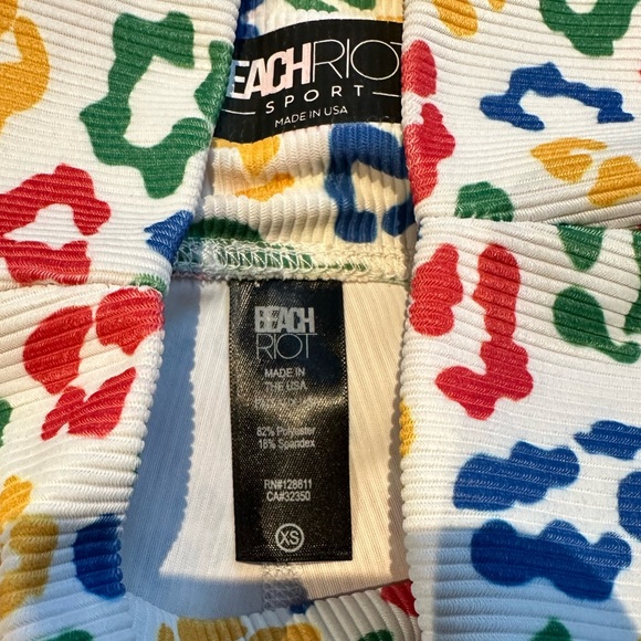 Beach Riot multicolor leopard set XS - Picture 2 of 5